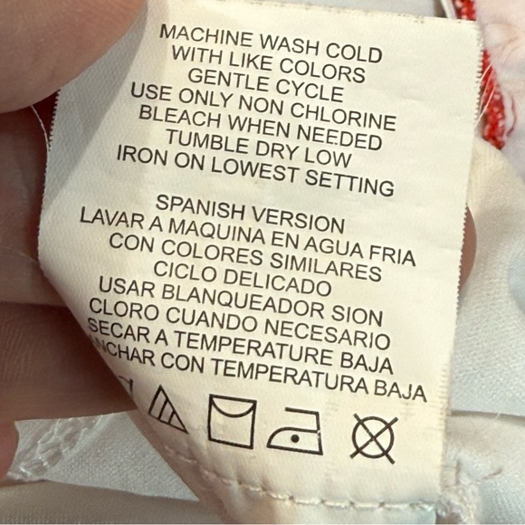 Copper Key Red & White Floral Romper - Size XS - Picture 6 of 16